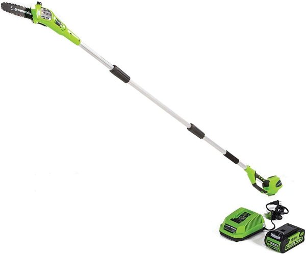 Sierra De Poste Inalámbrico Greenworks De 40 V, Batería 2 Ah - Image 2