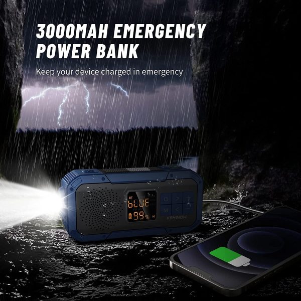 Radio De Emergencia Meteorológica Wb Noaa, Am Fm, Bluetooth - Image 4