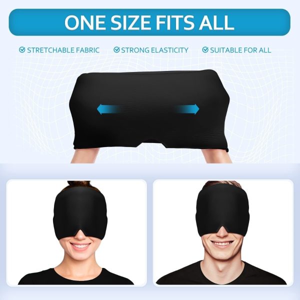 Gorro De Hielo Para Migraña, Elástica, Terapia - Image 3