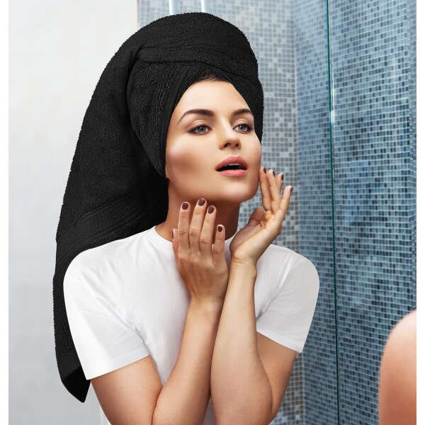 Utopia Towels - Juego De Toallas De 8 Color Negro - Image 4