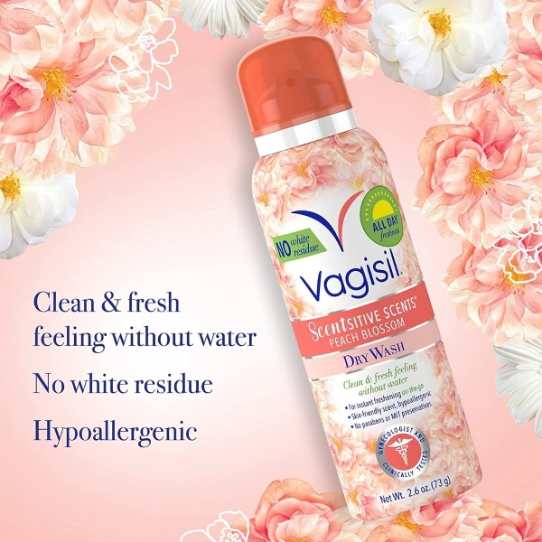 Vagisil Spray Lavado En Seco Intimo Femenino, Peach Blossom - Image 2