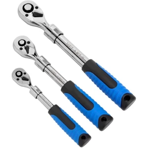Llave De Trinquetes Set De 3 Piezas 1/4, 3/8, 1/2, Helakls