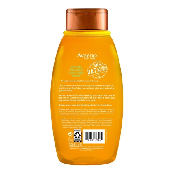 Aveeno Shampoo Vinagre De Manzana 354 Ml - Image 2