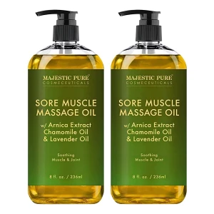 Aceite Masaje Muscular Árnica Majestic Pure Pack 2 (236ml)