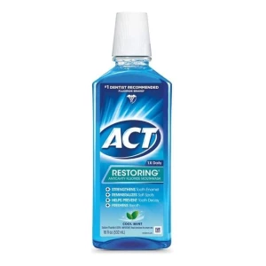 Act- Enjuague Bucal, Anti Caries, Con Flúor De Menta Fresca