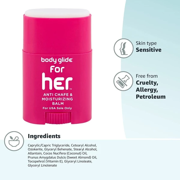 Body Glide Bálsamo Anti-fricción Para Ella 1.5oz (43gr) - Image 4