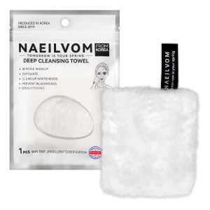 Naeilvom Toallita Desmaquillante Reutilizable 9.5x8.5cm 1pza Color Blanco