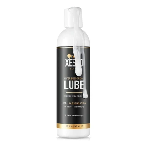 Lubricante Blanco Cremoso A Base De Agua, Xesso, Lube, 8 Oz. Sabor Sin Sabor
