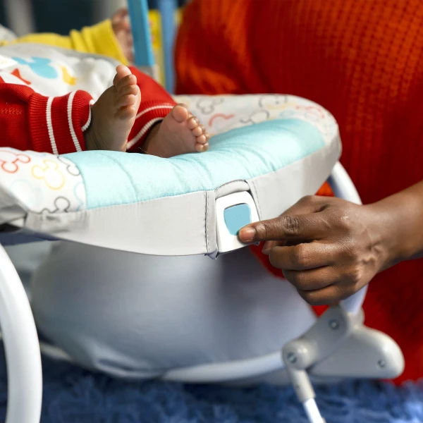 Bright Starts Disney Baby Bestie Bouncer Disney Infant To Toddler Vibrador - Image 5