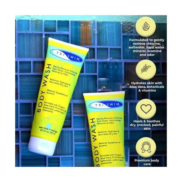 Gel De Baño Removedor De Cloro Lima+mango Triswim 251ml - Image 3