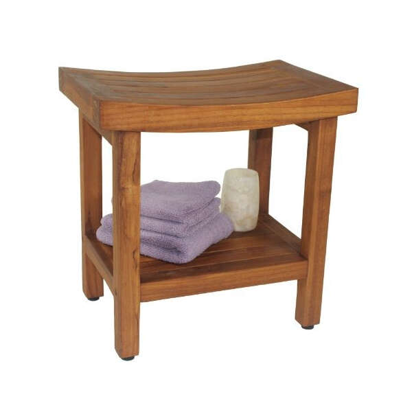 Banco De Baño Sumba Patentado De 18 Pulgadas De Madera De T - Image 4