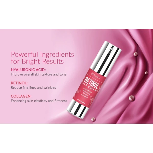 Ronkie Crema De Ojos Con Retinol Para Ojeras E Hinchazón Momento De Aplicación Noche Tipo De Piel Todo Tipo De Piel - Image 3