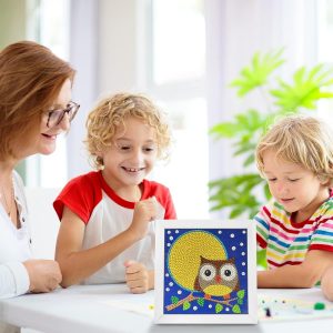 Kit De Pintura De Diamantes 5d Para Niños, Marco De Madera - Image 2