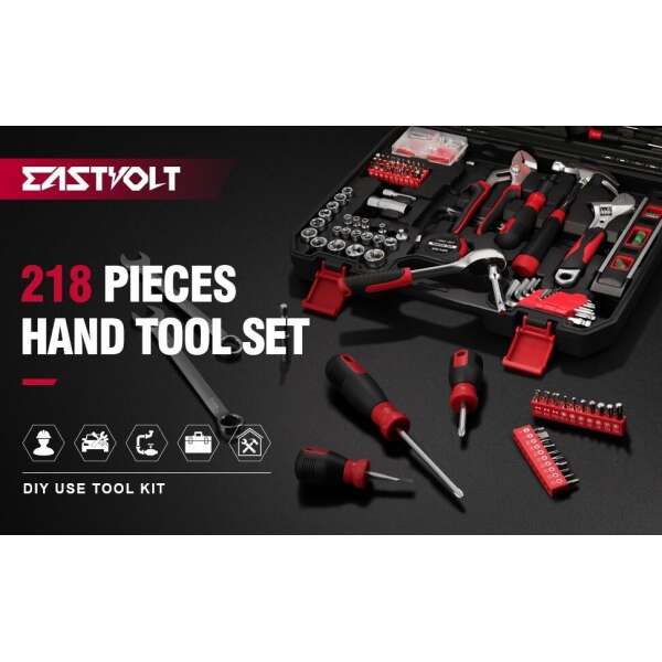 Kit Herramienta Eastvolt Para El Hogar Con Estuche 218 Pieza - Image 3