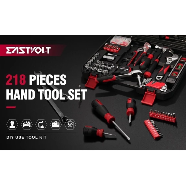 Kit Herramienta Eastvolt Para El Hogar Con Estuche 218 Pieza - Image 3
