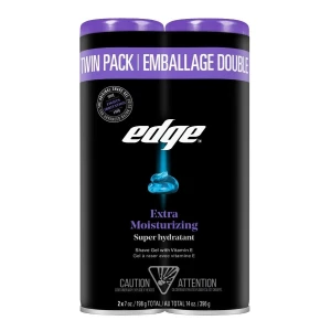 Espuma Para Afeitar Edge Extra Moisturizing Pack 2