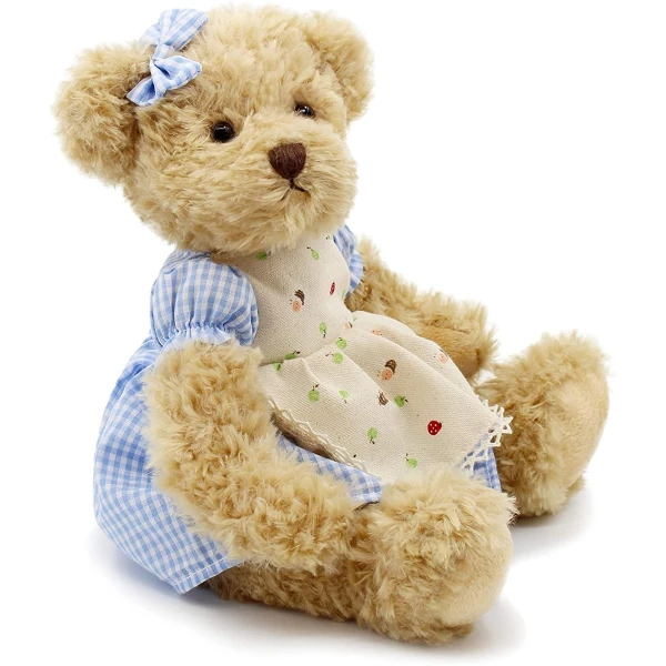 Oitscute - Juego De 2 Ositos De Peluche , Color Azul 28cm - Image 5
