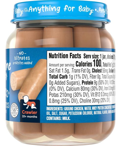 Gerber Salchichas De Pollo Baby Lil Empacados En Agua 10 Und - Image 4