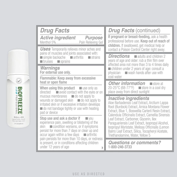 Biofreeze Professional - Roll-on Alivia El Dolor Muscular - Image 2