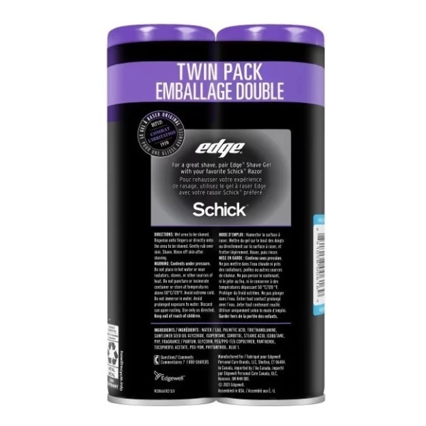 Espuma Para Afeitar Edge Extra Moisturizing Pack 2 - Image 4