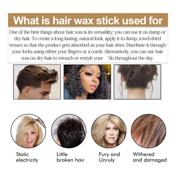 Barra De Cera Fijadora Para Cabello Dañado Ikt 75g - Image 3