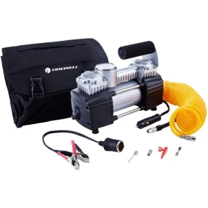 Tirewell 12v Neumático Inflador, Pesado Bomba Doble Cilindro Color Negro - Image 2