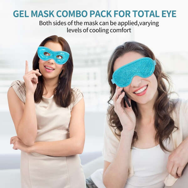 Casaori Máscaras De Gel Para Ojos Terapia Frío/caliente 2 Pz - Image 5