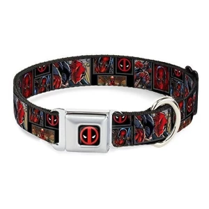 Buckledown Dpa Dead Pool Logo Negrorojoblanco Collar De Perr