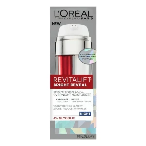 L'oreal Revitalift Bright Reveal, Hidratante Dual De Noche