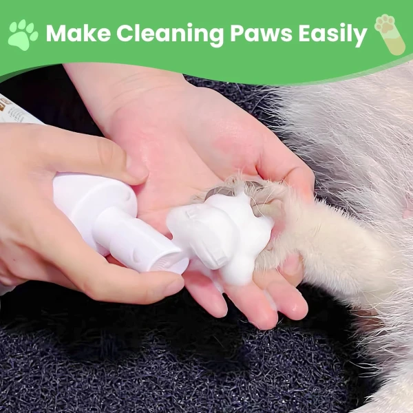 Limpiador Espumoso De Patas Para Perros Y Gatos Sin Enjuague - Image 2