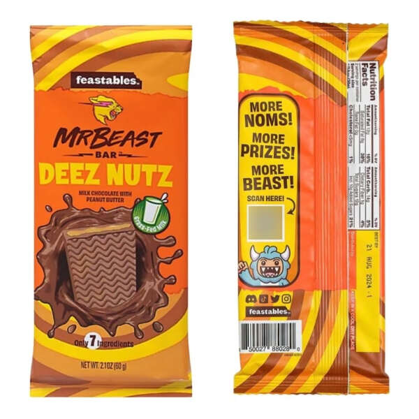 Mr Beast Feastables Barras De Chocolate - Crujientes 3 Und - Image 2