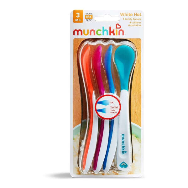 Munchkin Cucharas De Seguridad Para Bebe Punta Blanca 4pzs - Image 3