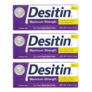 3 Pack Crema Para Rozadura De Pañal Para Bebes Desitin 4 Oz