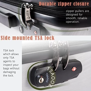 Coolife Equipaje Maleta Expansible 3 Piezas Set Con Tsa Lock - Image 5