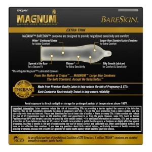 Condones Trojan Magnum L Bareskin Piel Desnuda Grande 24 Pz - Image 4