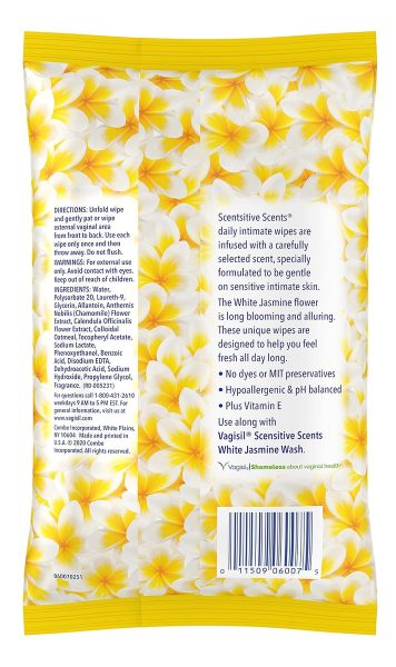 Vagisil Toallitas Íntimas Scentsitive Scents, 90 Unid, 3pack - Image 3