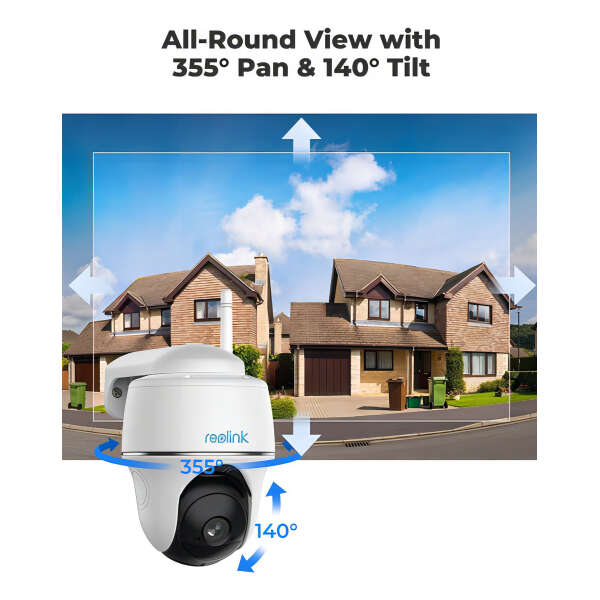 Cámara Seguridad Exteriores, Wifi Energía Solar, Alexa/googl Color Blanco - Image 5