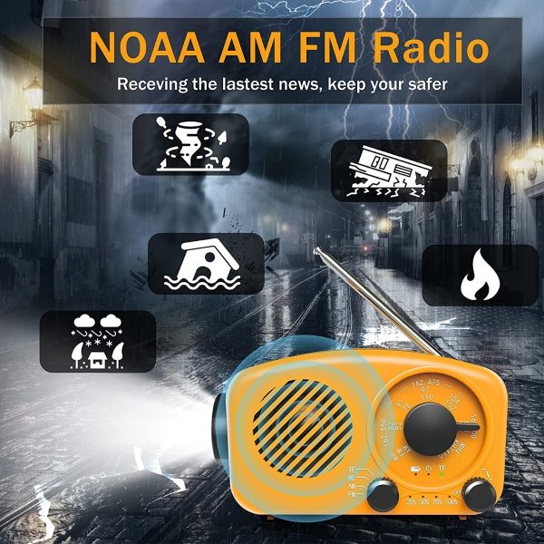 Radio Solar Emergencia, Manivela,greadio Con Am Fm Bluetooth - Image 4
