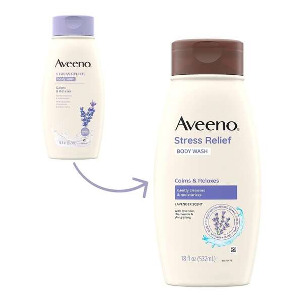 Aveeno Gel De Baño Corporal Antiestrés Aroma Lavanda 532ml - Image 2