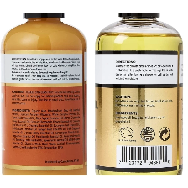 Kit Aceite Para Masaje Anticelulítico Cosmetasa 500ml - Image 2