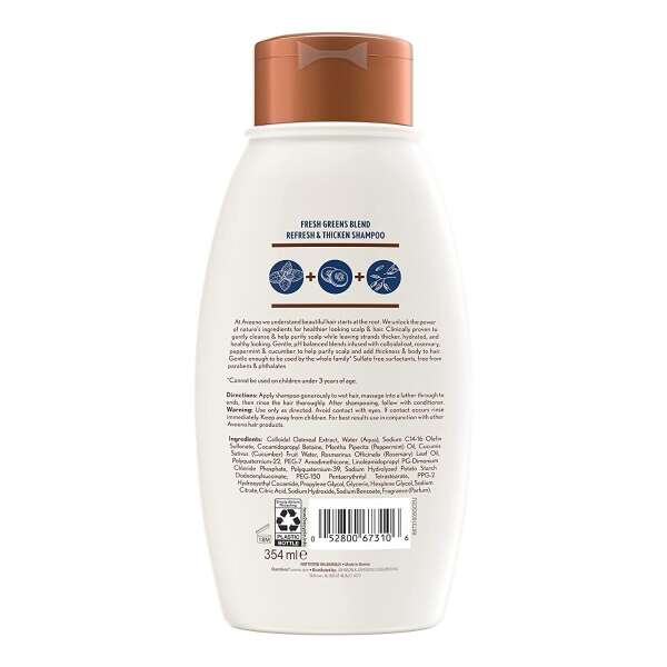 Aveeno, Shampoo Con Romero, Menta Y Pepino Que Nutre 354ml - Image 3