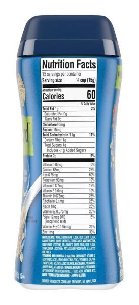 Gerber Cereal Powerblend Avena-lentejas-zanahoria-guisantes - Image 3