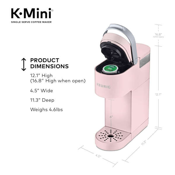 Keurig Mini Cafetera Para Cápsulas K-cup, Rosa Color Rosa Polvorienta - Image 5