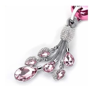 Rayhoo Corazones En Forma De Lagrima De Cristal Llaveros De