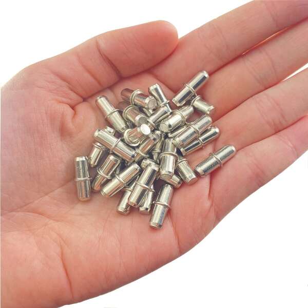Clavijas Para Estantes 5mm Paquete De 50 Níquel Y Metal - Image 3