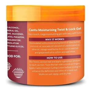 Cantu Rizos Curls Hidratante Twist & Lock Gel Shea Butter - Image 4
