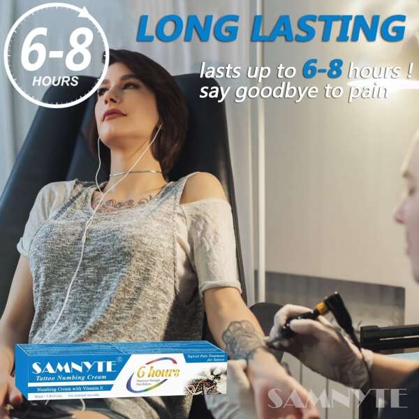 Samnyte Crema Anestésica Para Tatuajes Sin Dolor, De 6 A 8 H - Image 2
