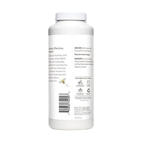 Cuidado De La Piel Del Bebé Sin Talco 7.5oz Burt's Bees Baby - Image 2