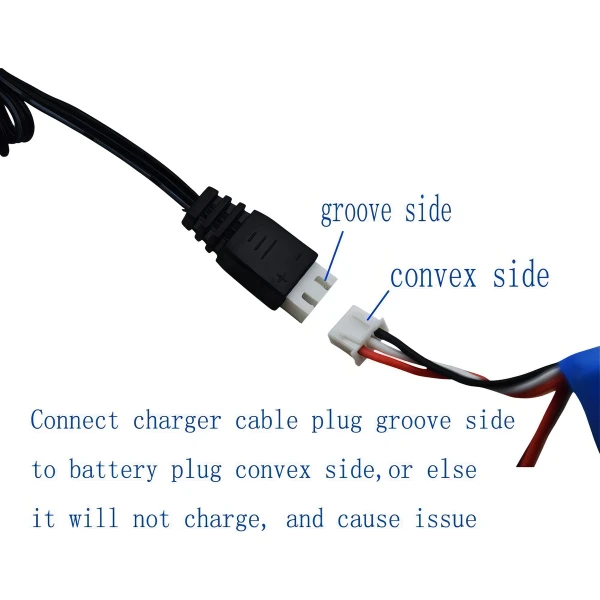 Blomiky 2 Pack 7.4v 1a Usb Charger Cable With Xh-3p Plug 2ud - Image 2