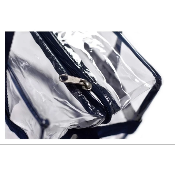 Bolso Tote Transparente Aprobado Por El Estadio Nfl - Tirant Color Azul Oscuro Diseño De La Tela Liso - Image 4